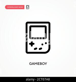 Gameboy Simple vector icon. Modern, simple flat vector illustration for web site or mobile app Stock Vector
