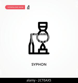 Syphon Simple vector icon. Modern, simple flat vector illustration for web site or mobile app Stock Vector