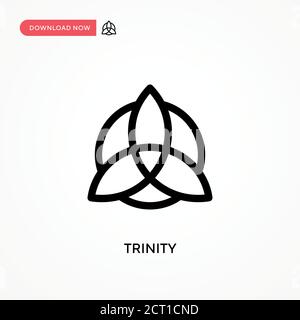 Trinity Simple vector icon. Modern, simple flat vector illustration for web site or mobile app Stock Vector