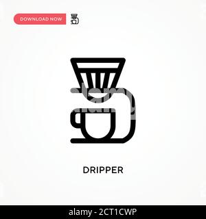 Dripper Simple vector icon. Modern, simple flat vector illustration for web site or mobile app Stock Vector