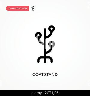 Coat stand Simple vector icon. Modern, simple flat vector illustration for web site or mobile app Stock Vector