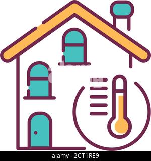 home thermometer. temperature control at home icon vector 7816288 Vector  Art at Vecteezy