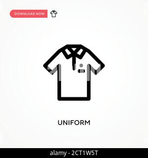 Uniform Simple vector icon. Modern, simple flat vector illustration for web site or mobile app Stock Vector