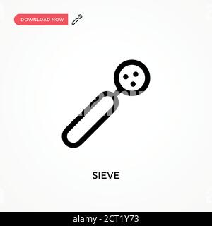 Sieve Simple vector icon. Modern, simple flat vector illustration for web site or mobile app Stock Vector