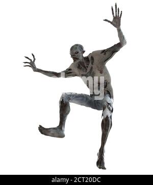 Rotting horror zombie fantasy creature illustration Stock Photo - Alamy