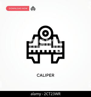 Caliper Simple vector icon. Modern, simple flat vector illustration for web site or mobile app Stock Vector