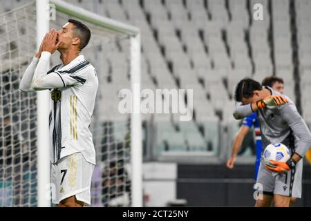 Turin, Italy. 20th Sep, 2020. Turin. Serie A Tim 2020/2021 League match. Juventus Vs Sampdoria with a thousand fans in the stands. Allianz Stadium Pictured: Credit: Independent Photo Agency/Alamy Live News Stock Photo