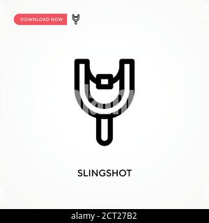 Slingshot Simple vector icon. Modern, simple flat vector illustration for web site or mobile app Stock Vector