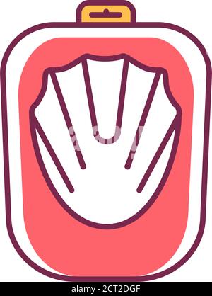 Nails bath color line icon. Manicure tool. Nail service. SPA, Beauty industry. Pictogram for web page, promo. Stock Vector