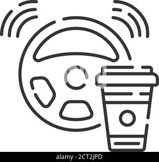 Smart car app icon. NFC auto. Intelligent vehicle. Self driving ...
