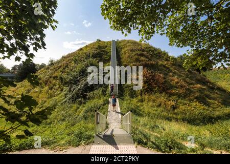 The motte at Thetford Castle, Thetford, Norfolk, England, UK. Stock Photo