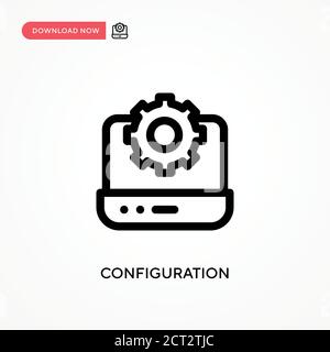 Configuration Simple vector icon. Modern, simple flat vector illustration for web site or mobile app Stock Vector