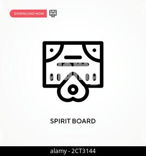 Spirit board Simple vector icon. Modern, simple flat vector illustration for web site or mobile app Stock Vector