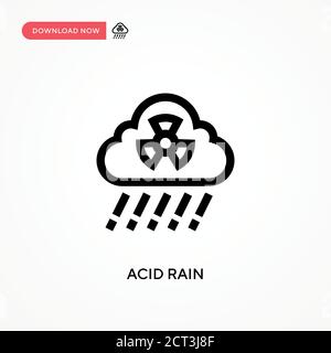 Acid rain Simple vector icon Stock Vector Image & Art - Alamy