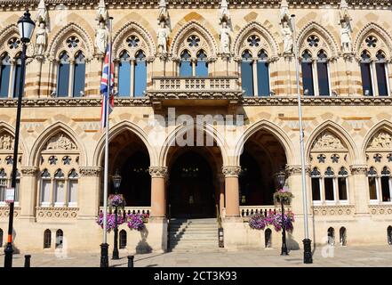 Northampton Guildhall , St Giles' Square , UK Stock Photo