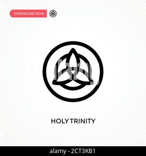 Holy trinity Simple vector icon. Modern, simple flat vector illustration for web site or mobile app Stock Vector