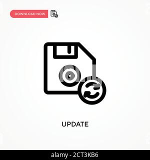 Update Simple vector icon. Modern, simple flat vector illustration for web site or mobile app Stock Vector