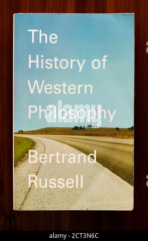 Front Cover of Book by Bertrand Russel: The History of Western Philosophy Stock Photo