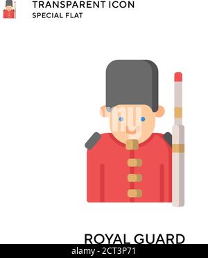 Royal guard vector icon. Flat style illustration. EPS 10 vector. Stock Vector