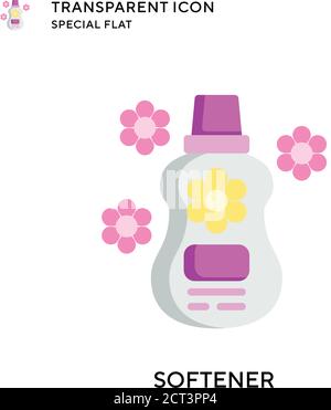 Softener vector icon. Flat style illustration. EPS 10 vector. Stock Vector