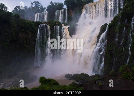 Salto Bossetti Waterfall, Iguazu Falls (aka Iguassu Falls or Cataratas del Iguazu), Misiones Province, Argentina, South America Stock Photo