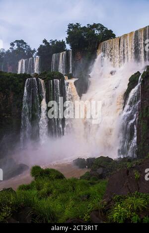 Salto Bossetti Waterfall, Iguazu Falls (aka Iguassu Falls or Cataratas del Iguazu), Misiones Province, Argentina, South America Stock Photo