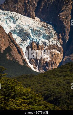 Glaciar Fitz Roy Este o Piedras Blancas, Los Glaciares National Park, El Chalten, Patagonia, Argentina, South America Stock Photo