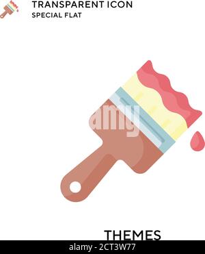 Themes vector icon. Flat style illustration. EPS 10 vector. Stock Vector