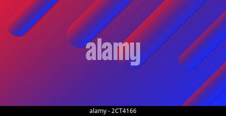 Rounded line pattern halftone colorful rainbow style with space. vector illustration. Stock Vector