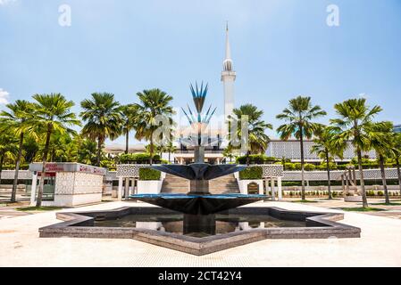 National Mosque (Masjid Negara Mosque or Grand Mosque), Kuala Lumpur, Malaysia, Southeast Asia Stock Photo