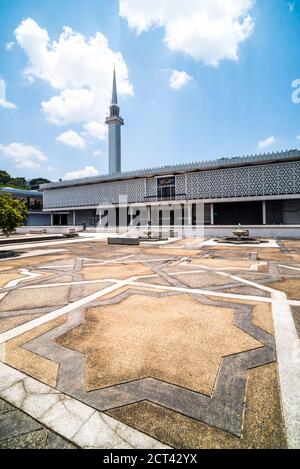 National Mosque (Masjid Negara Mosque or Grand Mosque), Kuala Lumpur, Malaysia, Southeast Asia Stock Photo