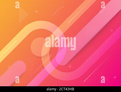 Abstract geometric background. Dynamic shapes composition. Eps10 vector. Stock Vector
