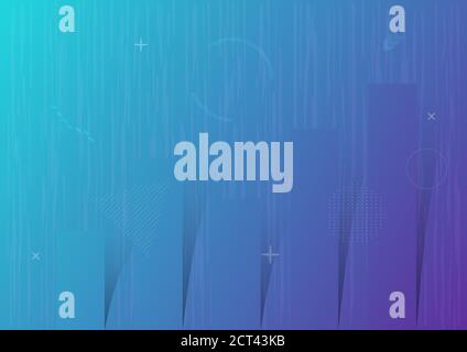 Minimal geometric background. Dynamic shapes composition. Eps10 vector. Stock Vector