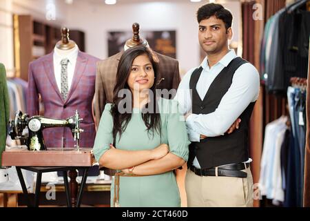 Modern atelier owners Stock Photo