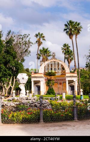 Villa Giulia public park, Palermo, Sicily, Italy, Europe Stock Photo