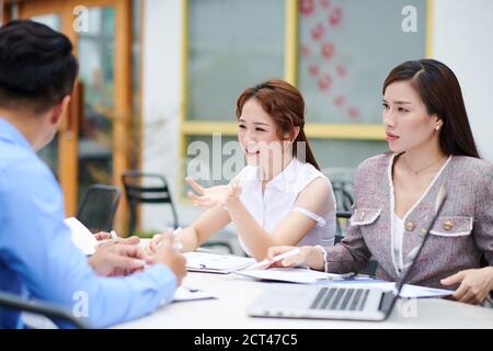Meeting on business people Stock Photo