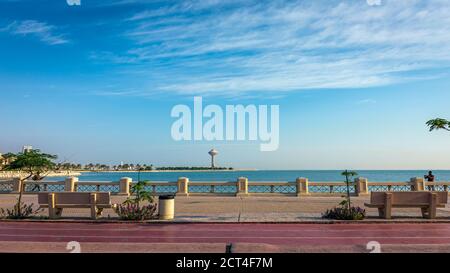 Wonderful Morning view in Al khobar Corniche - Al- Khobar, Saudi Arabia. Stock Photo