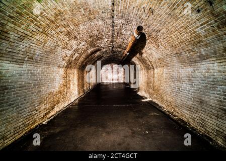 Guernsey Underground German Military Hospital from World War Two, Channel Islands, United Kingdom Stock Photo