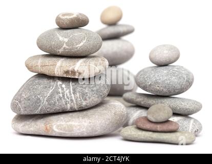 balancing stones isolated on white background Stock Photo - Alamy