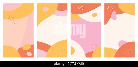 Abstract background Design templates for social media posts and instagram stories, cards, posters Stock Vector