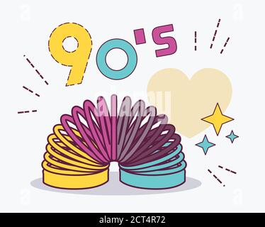Design style element collection 90s. Item from 90s toy. USSR. Vector illustration. Stock Vector