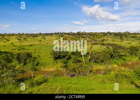 El Karama Ranch, Laikipia County, Kenya drone Stock Photo