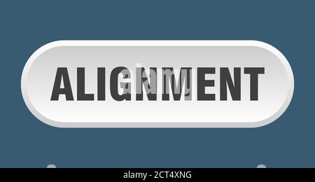 alignment button. rounded sign isolated on white background Stock Vector