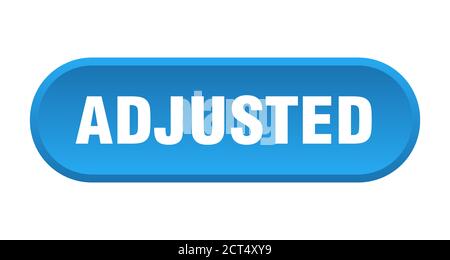 adjusted button. rounded sign isolated on white background Stock Vector ...