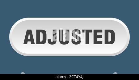 adjusted button. rounded sign isolated on white background Stock Vector ...
