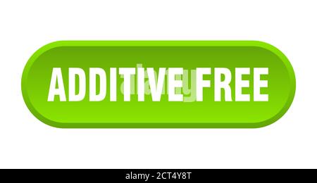 additive free button. rounded sign isolated on white background Stock Vector