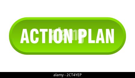 action plan button. rounded sign isolated on white background Stock ...