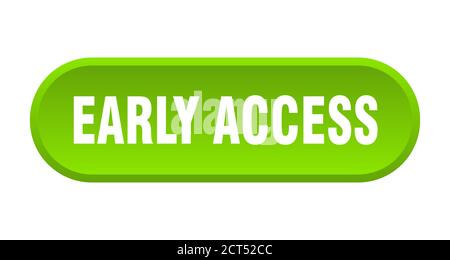 early access button. rounded sign isolated on white background Stock Vector