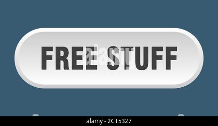 free stuff button. rounded sign isolated on white background Stock Vector