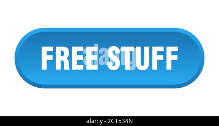 free stuff button. rounded sign isolated on white background Stock Vector